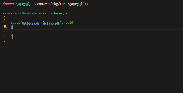 Typescript Autocomplete using BGA Type Safe Template